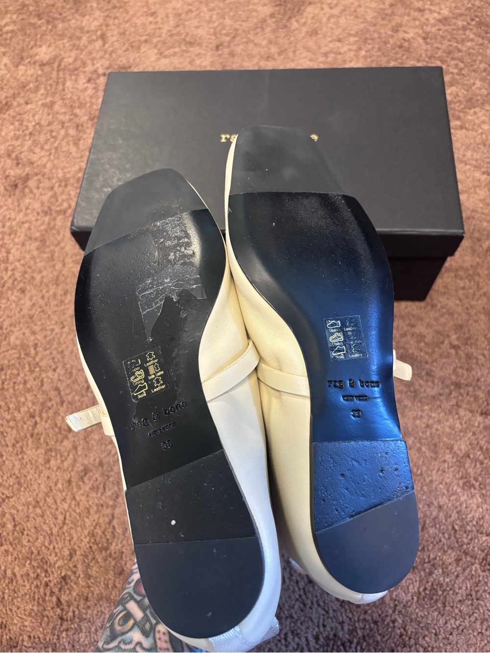Rag & Bone Spire Mary Jane (Cream) Sz 8 - Picture 9 of 11